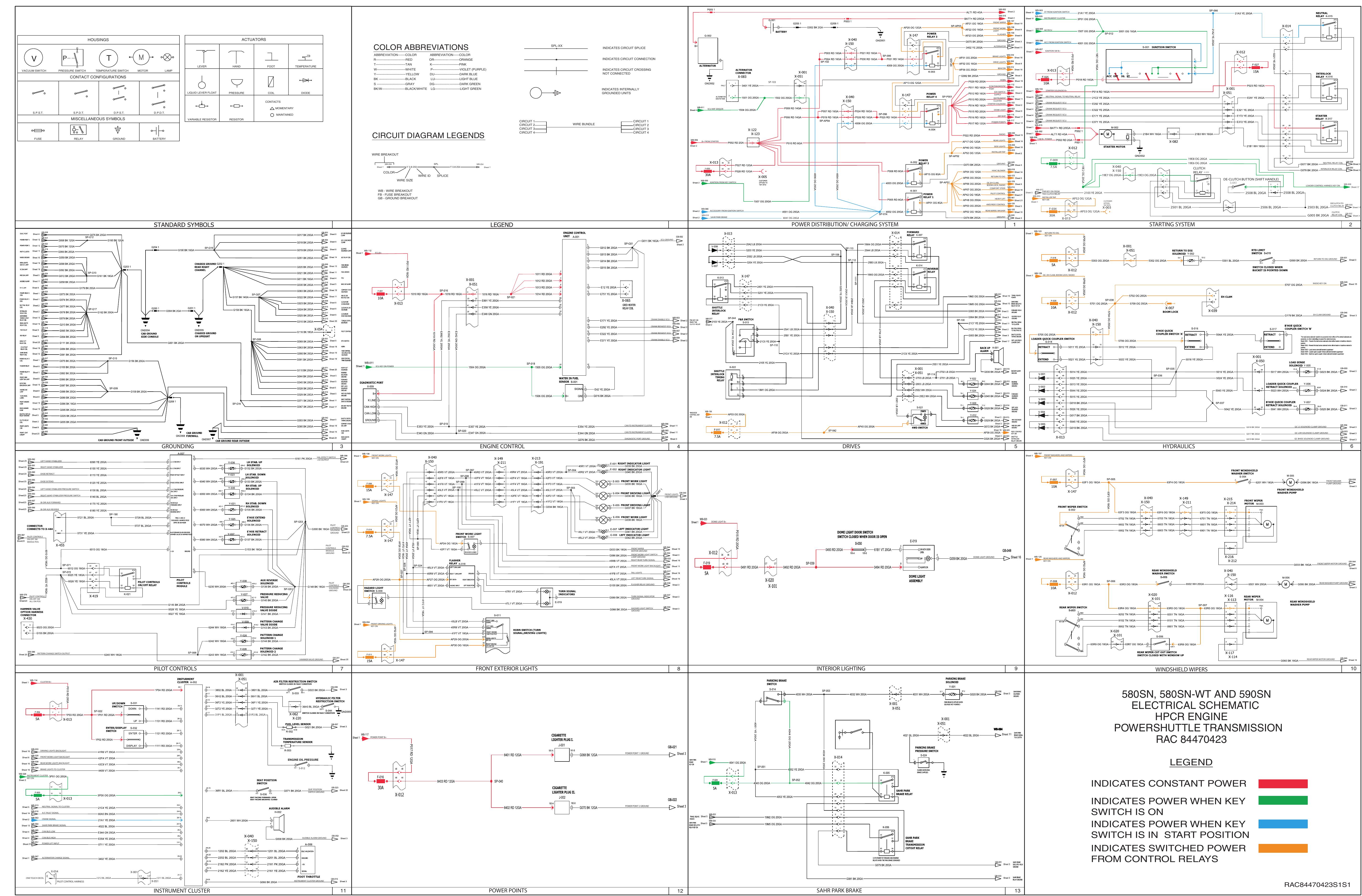 580SN, 580SN-WT AND 590SN ELECTRICAL SCHEMAT
